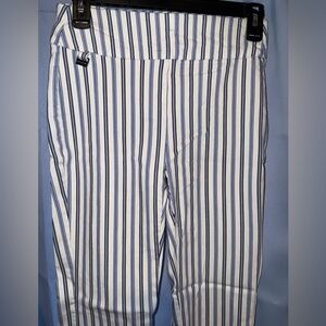 Philosophy Blue and White Striped Pantsuit